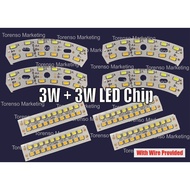 LED Chip 12V 3W + 3W - 3 colour lighting