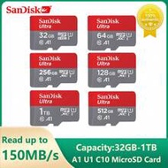 SanDisk Ultra Micro SD Card 512GB 256GB 128GB 64GB 32GB MicroSDXC Card MicroSDHC UHS-I Class10 Micro