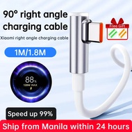 120W 6A elbow data cable charging 6A Turbo charging cable for Xiaomi 14 1312 Pro Poco GT