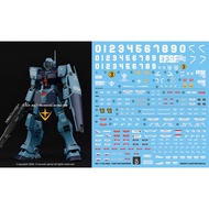 Hot Water Sticker GHOST Original MG RGM-79SC Sniper Type Jim GM Model Fluorescent Water Sticker
