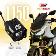 Universal Motorcycle L150 Wireless LED Light (7 Modes) | Spotlight | Headlight | Fog Lamp + Remote