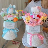 kuromi 畢業 情人節 花束 公仔 my melody 玉桂狗 肉桂狗 cinnamoroll 布丁狗 布甸狗 pc狗 pochacco 送禮 生日 禮物 週年 紀念 生日禮物 畢業花束