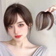 【00118fmhw3i78.my】 惊喜福利真髮斜浏海假髮片女前额空气浏海自然假髮无痕假浏海髮片流海头帘True hair slanted bangs wig for women with air 