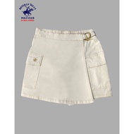 Beverly Hills Polo Club Women’s Cotton Twill Cargo Skort in Ecru LV1777