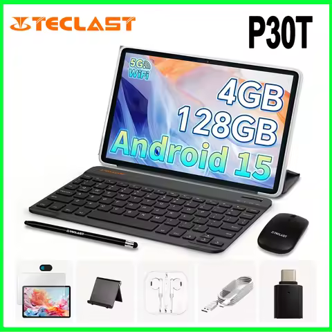 Teclast P30T Case Tablet 10.1" Dispaly Unisoc T606 8 Cores 4GB (+8GB Virtual) 128GB 6000mAh Battery 