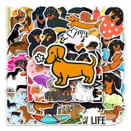 10/50 Dachshund Dog Cute Dog Sticker Helmet Creative Diy Waterproof Decorative Sticker