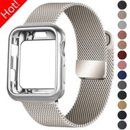 Correa Milanese Strap and Case TPU Case WatchBand compatible for Apple Watch 44mm 45mm 41mm 40mm 42mm 38mm Iwatch Series 9 8 7 6 SE 5