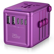Travel 30W Travel + Devices, European 2500W Universal C/A for A/C, 5 Ports Plugs USB Adapter, Plug O