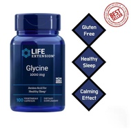 Life Extension Glycine 1000 mg, 100 Vegetarian Capsules, Dietary Supplement, iHerb, Supplement, Glyc