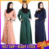 Muslimah Side Pocket Jubah [M13017] Dress