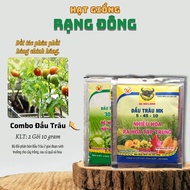 Set of 2 Buffalo Head Fertilizer 10g - For 2 stages of plant growth, budding, flowering, fruiting - 