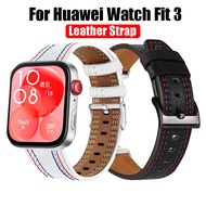 Leather Strap for Huawei Watch Fit 3 Bracelet Wristband for Huawei Watch Fit3 band Accessories