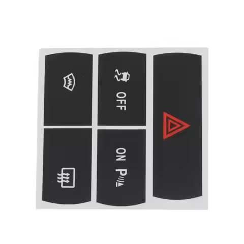 Double Flash Repair Switch Button Sticker Button Repair Decal Sticker Stickers To Repair The Hazard 
