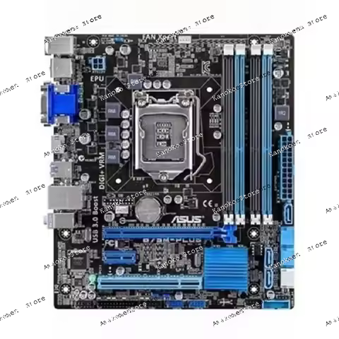 lx lga1155 motherboard b75/h61 – p8b75-v / b75m-plus / p8b75-m, all solid capacitors, support 2nd/3r