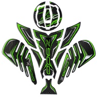 แผ่นสติกเกอร์คาร์บอนไฟเบอร์ Z900ถังแก๊สรถจักรยานยนต์1ชุดสำหรับ KAWASAKI Z 900