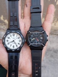 jam tangan casio Hda 600 dan qnq military sepaket second preloved bekas original