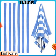 Large Oversized Beach Towel - 35 X 70 Inch Plush Microfiber Pool Towel Striped Quick Dry Swim Towel