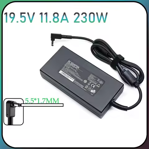 19.5V 11.8A 5.5*1.7MM 230W Laptop AC Adapter Charger For Acer N17C1 N1812 N18W3 N20C1 NITRO 5 AN517-