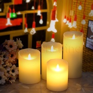 [Christmas] LED Flameless Candle Lights New Year Candles Battery Powered Led Tea Lights Easter Candle With Packaging