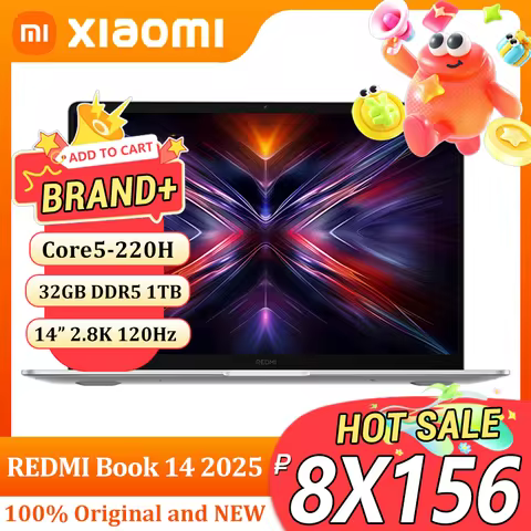 【World Premiere】REDMI Book 14 2025 NEW C5-220H 16G/32G+512GB/1TB 2.8K 120Hz Screen