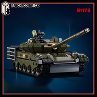 Tank T-80BVMS Đồ chơi Lắp ráp Xe tăng Quân sự T80 Mô hình Tank Chiến đấu Chủ lực B1178