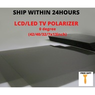 polarizer tv tinted film tv polarized 27" 32" 40" 42" inch tinted tv lcd led tv 0 degree tinted tv p