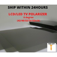 polarizer tv tinted film tv polarized 27" 32" 40" 42" inch tinted tv lcd led tv 0 degree tinted tv polarizing film