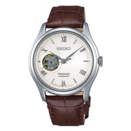 [Watchspree] [JDM] Seiko Presage (Japan Made) Open Heart Automatic Brown Calfskin Leather Strap Watch SARY175 SARY175J
