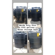 BRAND WEIDA POLY STOR 200 GALLONS HDPE WATER STORAGE TANK C/W MAN HOLE, OPENNING HOLE, LEVEL INDICATOR, LADDER