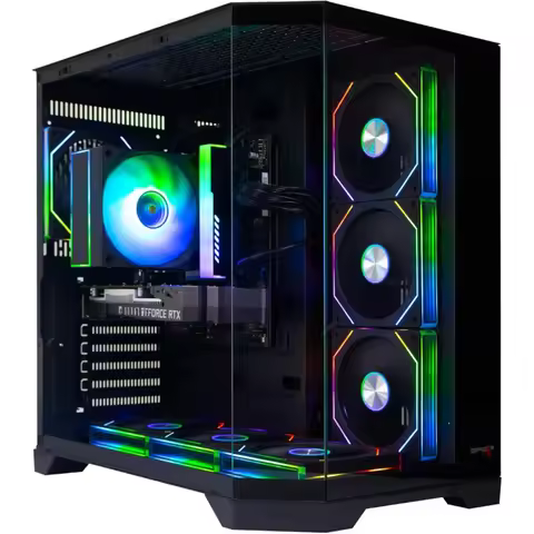 Gaming Desktop Computer, i5-14400F, RTX 3050 8GB, 32GB DDR5 RAM, 1TB NVMe SSD, RGB Case with 7 Fans,