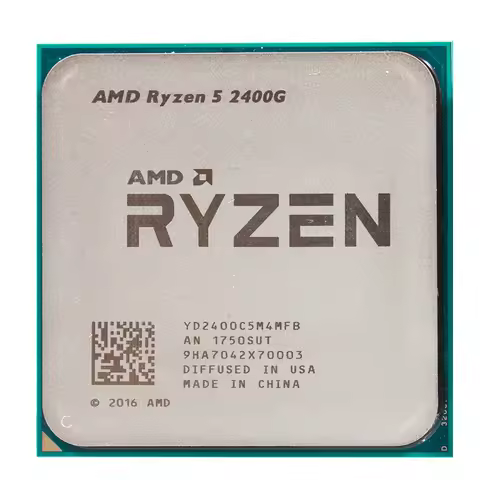 AMD Ryzen 5 2400G R5 2400G 3.6 GHz Quad-Core Eight-Thread 65W CPU Processor YD2400C5M4MFB Socket AM4