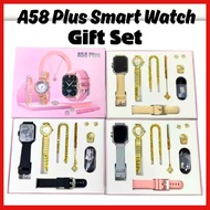A58 Plus Smart Watch Gift Set Bluetooth Long-Lasting Battery Womens Luxury Jewelry set Best Smart Wa