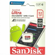 TRI54 - SanDisk Ultra MicroSD UHS-1 A1 32GB Up To 120MB s class 10 - M