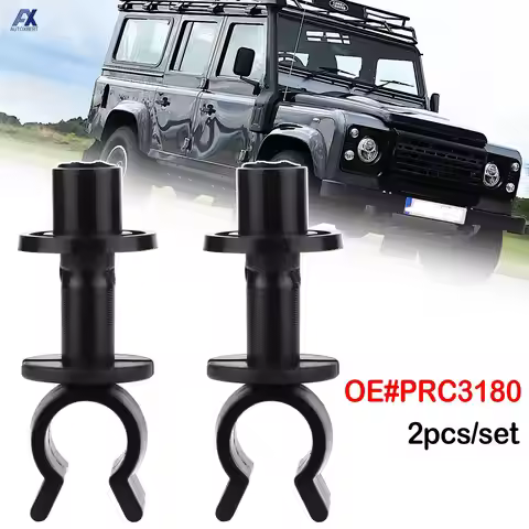 2pcs Hood Bonnet Support Stay Prop Clips Retainer For Land Rover Defender 90 110 130 TD5 Discovery 1