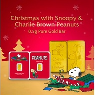 Murni Mewah Emas999.9, Gold Bar Christmas Xmas With Snoopy Y Pamp 100137 0.0 cm Pd