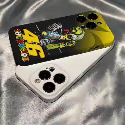 V-Valentino Moto Gp R-Rossi 46 Phone Case For Iphone 16 Pro Max 15 Pro 13 14 12 11 8 7 Plus X XR XS 