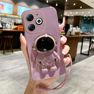 Casing Infinix Hot 40 40 Pro 40i 30i Hot 11 NFC GT 30 Pro GT 20 Pro GT 10 Pro Astronaut Stand Premiu
