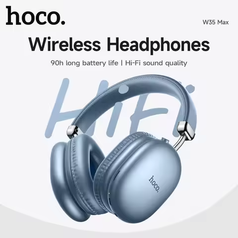 HOCO W35 Max Wireless HiFi Music Headphone 42mm Coil Speaker Candy Color Bluetooth 5.3 Sport Earphon