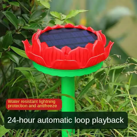 Outdoor solar Buddhist sutra player 24 Hours Cycle Music Machine Rain and Lightning Protection with 