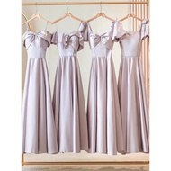 bridesmaid dress plus size bridesmaid dress Purple Satin Bridesmaid Dress - Stylish for Graduations 