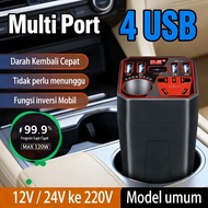 12V 4 USB 24V Car Charger Inverter 220V USB Car Power Charger
