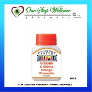 21ST CENTURY VITAMIN C 500MG BOLEH DIKUNYAH / 21ST CENTURY CHEWABLE VITAMIN C 500MG 100'S (EXP:01/20
