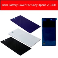 Purple &Black & white color Back Battery Glass Cover for Sony Xperia Z L36H L36i C6602 C6603 So-02E