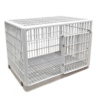 Global House DUDUPETS กรงสัตว์เลี้ยงพลาสติก รุ่น KETAK-M ขนาด 81.9x56.3x62.7 ซม. สีเบจ รับประกันของเ