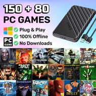 Harddisk PC Game Plug & Play (320GB) 150 Classic Games + 80 PopCap Playnite Portable HDD Windows