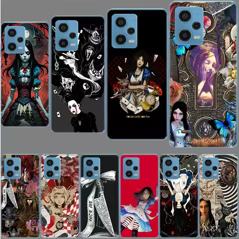 Game A-Alice Madness Returns Phone Case For Redmi Note 13 12 14 15 Pro Plus 13R 11 11T 11E 11S 10 Pr