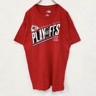Used TEAM APPAREL short-sleeved printed T-shirt, NFL Kansas City Chiefs, American football, KC, red,