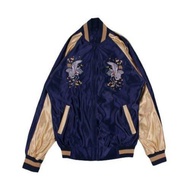 Jaket Sukajan Murayama - Tsuru Tori - Navi Gold