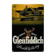 glenfiddich (2) Metal Tin Sign 8x12in House Cafe Pub Beer Bar Wall Painting Art Home Decoration Plate Room Vintage Iron