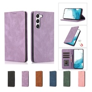 Strong Magnetic Cover For Samsung A14 A24 A34 A54 A04 A51 A71 Case Wallet Leather Flip Casing Card Holder Slot